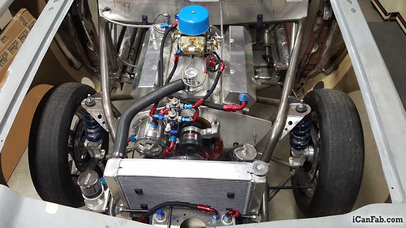427 SBC installed in vega hatchback
