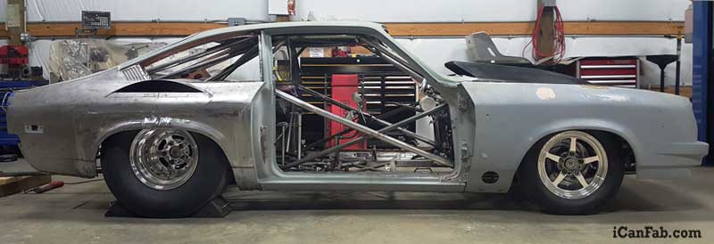 vega hatchback ready for drag racing