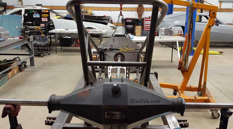 getting the nostalgia funny car rear together