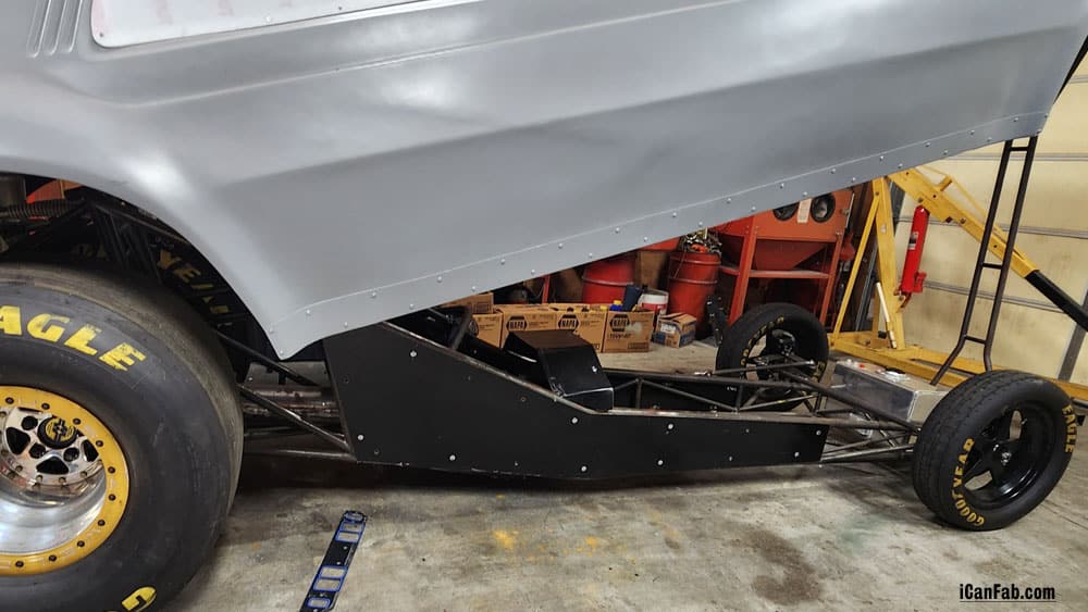 Della Woods funny car sheet metal