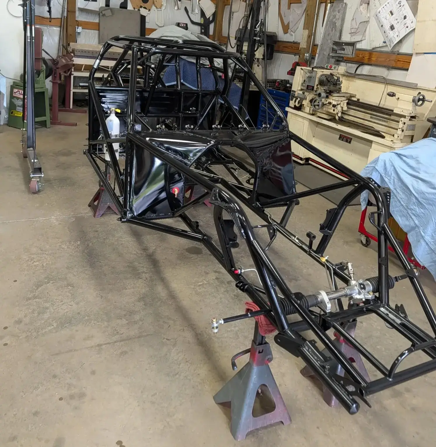 Opel chassis painted